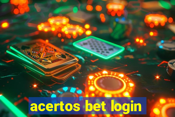 acertos bet login